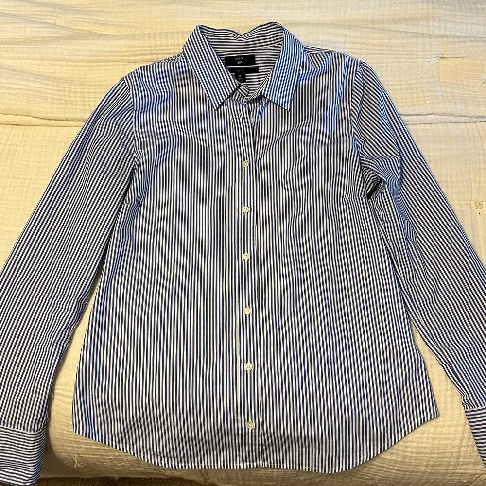 JCrew Slim Stretch perfect shirt in classic stripe